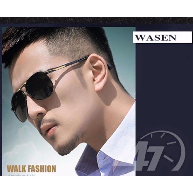 Kính mát nam nữ P-8503 đổi màu Mắt kính phi công tròng kính trong suốt chống tia UV phản quang