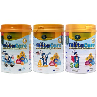 Sữa bột Meta Care 3,4,5 900g
