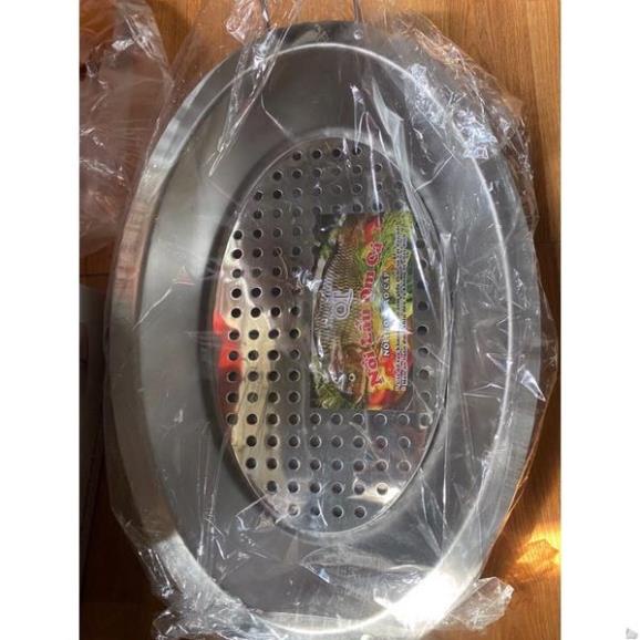 Khay cá chép om dưa CHIAN - Inox Cao cấp có kèm khay chống khê  - Hàng nguyên khối