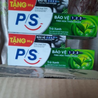 Kem Đánh Răng PS Bảo Vệ 123 Trà Xanh 190g(tặng hộp than nhỏ than hoạt tính)