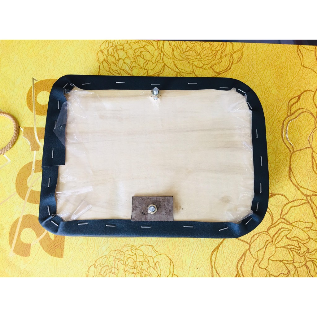 Cub các loại : Nệm sau da lợp đen cho xe cub baga nhỏ như cub lùn littile 14- đen