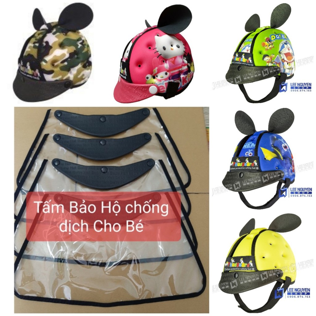 <<Combo Chống Dịch>>Mũ Bảo Hiểm Cho Bé 7 Tháng Đến 4 Tuổi