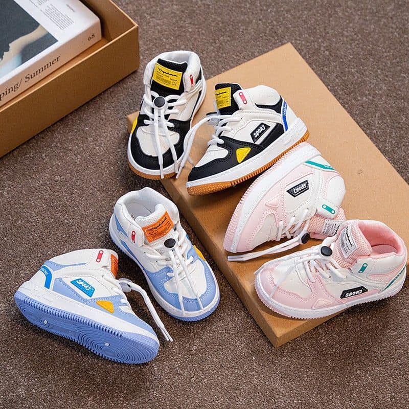HÓT HIRT_ Giày thể thao cổ cao phối sport cho bé trai bé gái size từ 21-30