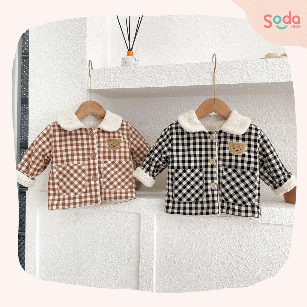Áo khoác lót bông Teddy cho bé SODA KIDS