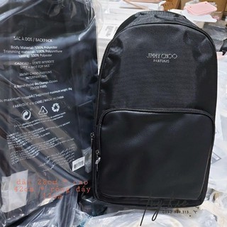 [ Gift Hãng 100% ] Ba Lô J!MMY CH○○ Black Packpack 2020