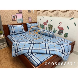 Bộ chăn ga gối vải Thắng Lợi 5 món co chăn chần gòn nhiều mẫu mới cập nhập liên tục