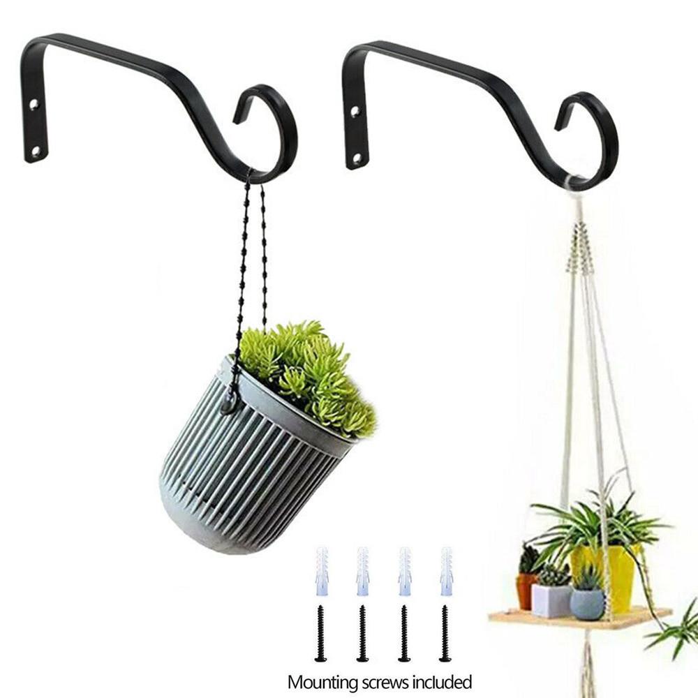 Set 2 Móc Sắt Treo Chậu Hoa Trang Trí Nhà Cửa