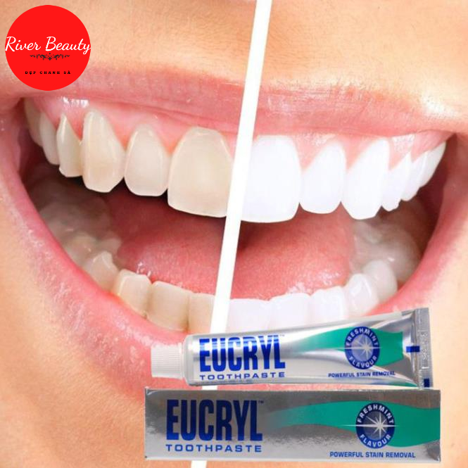 Kem Đánh Răng Và Bột Làm Trắng Răng Eucryl Toothpowder