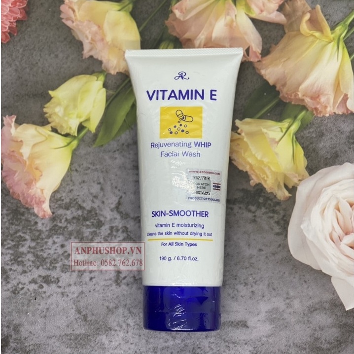 Sữa Rửa Mặt Vitamin E Aron Thái Lan 190g ( Hàng chính hãng)