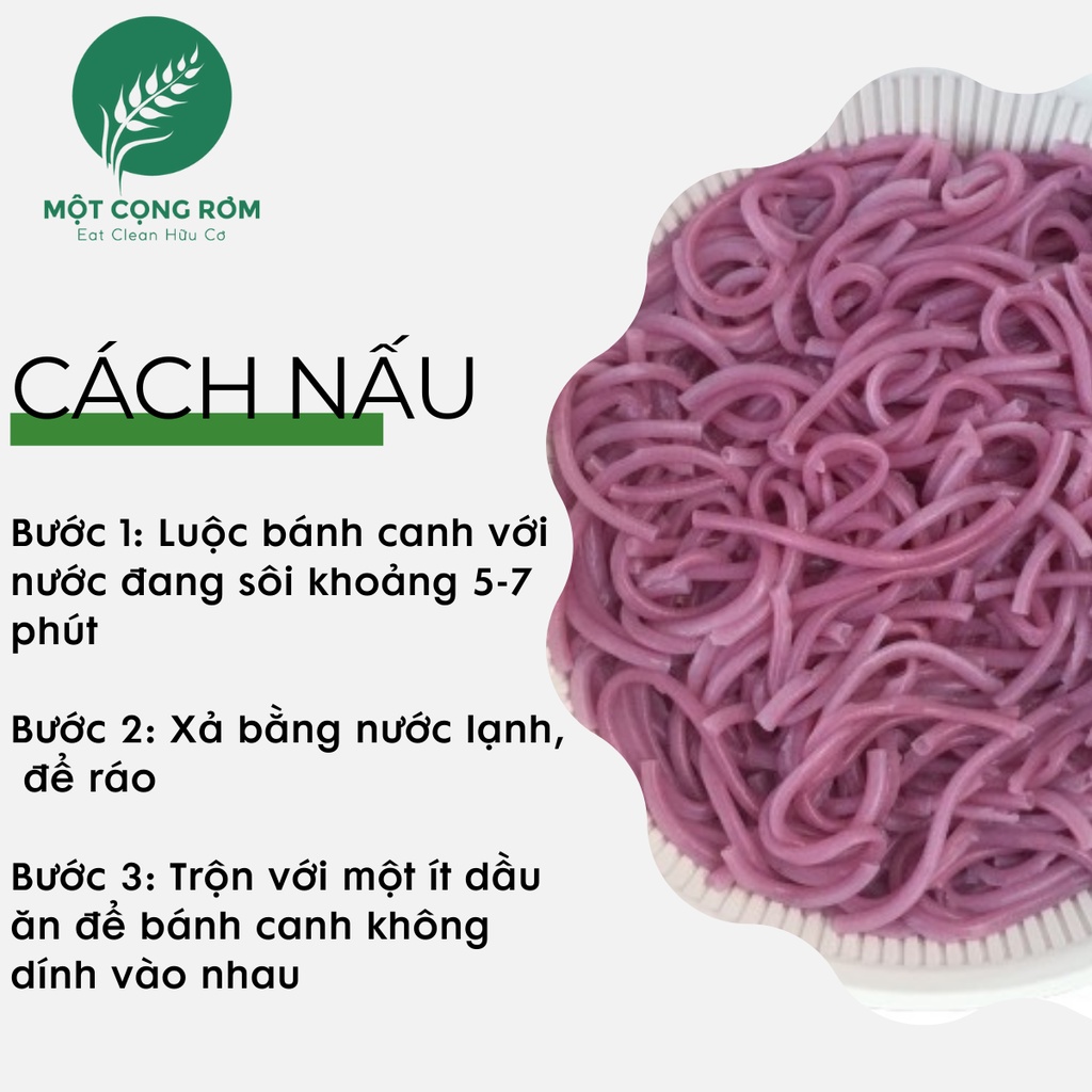 Bánh canh khoai lang tím Fuma 500gr, bánh canh ống giảm cân, ăn kiêng 100% thành phần tự nhiên