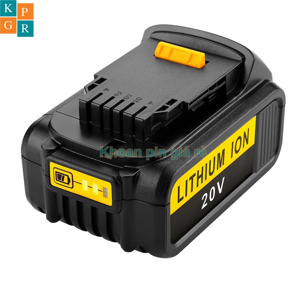 KPGR Vỏ pin Dewalt 18V Li-ion 3.7V nhận sạc zin