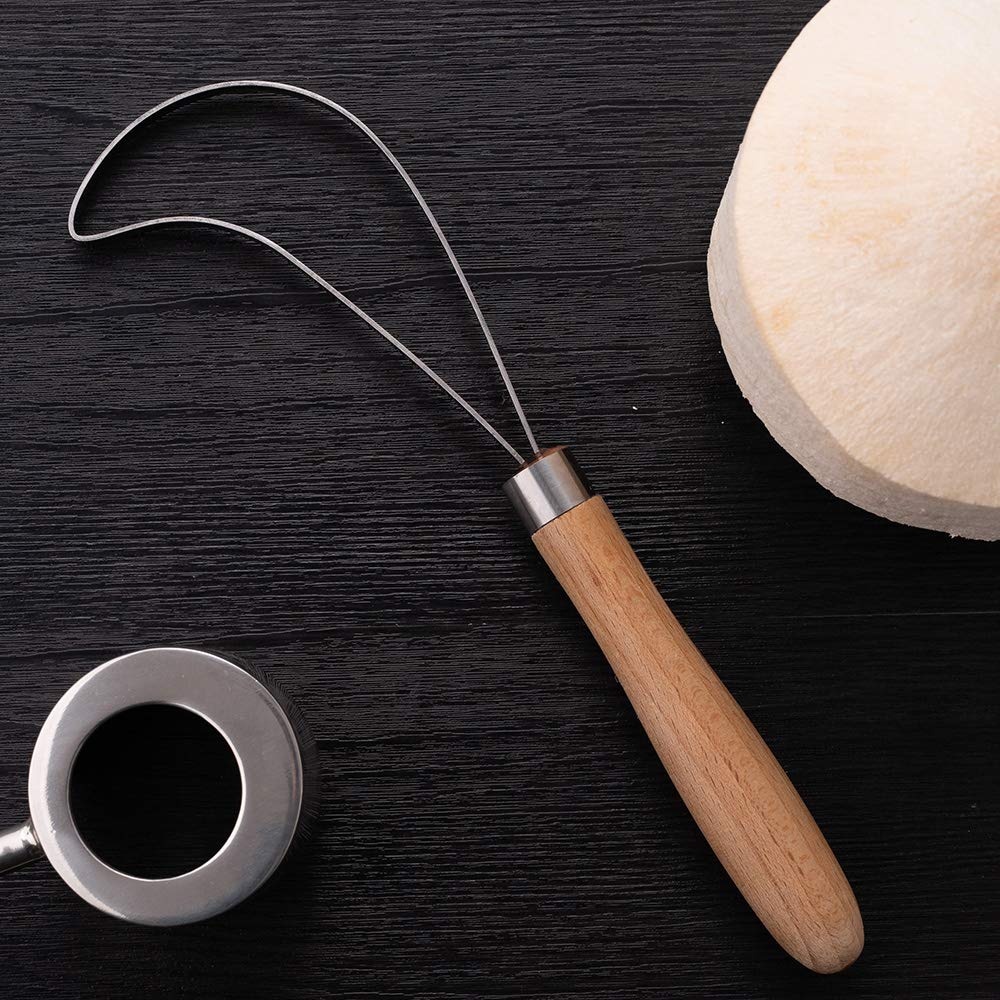 Dụng cụ nạo dừa cán gỗ