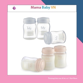 Bộ 3 bình trữ sữa mẹ 150ml Fatz Baby FB0120N Mama Baby VN