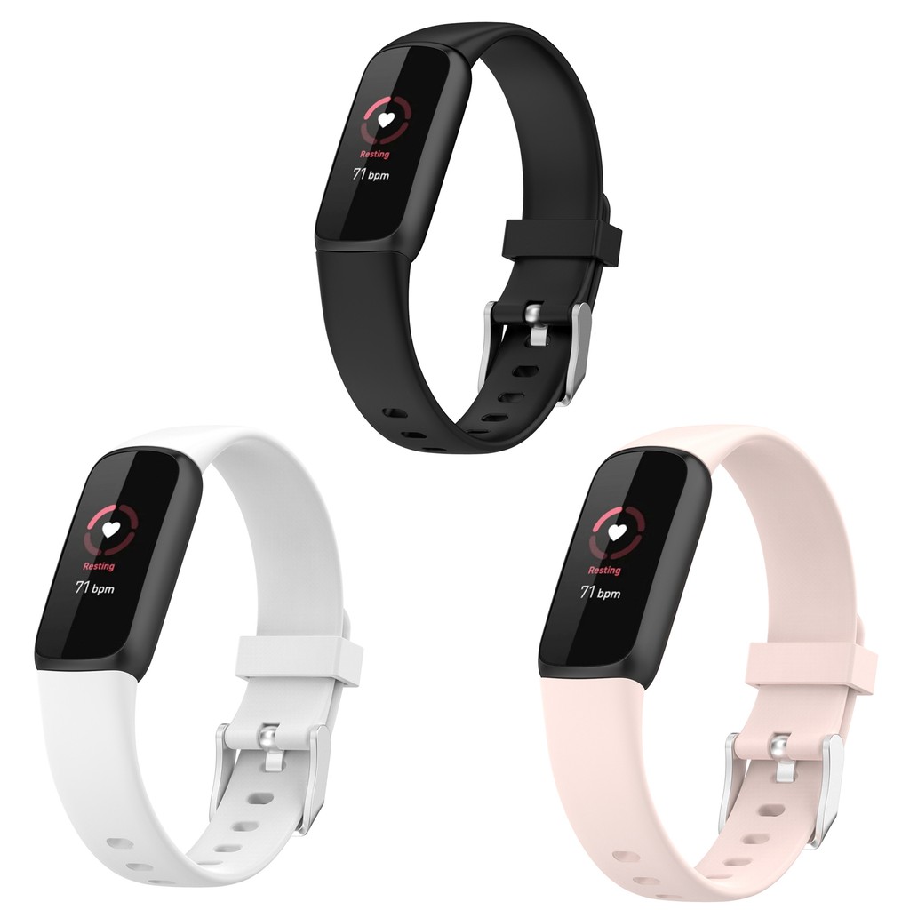 Đồng hồ thông minh Fitbit Luxe Silicone thay thế phụ kiện dây đeo tay thể thao Máy theo dõi thể dục 2021
