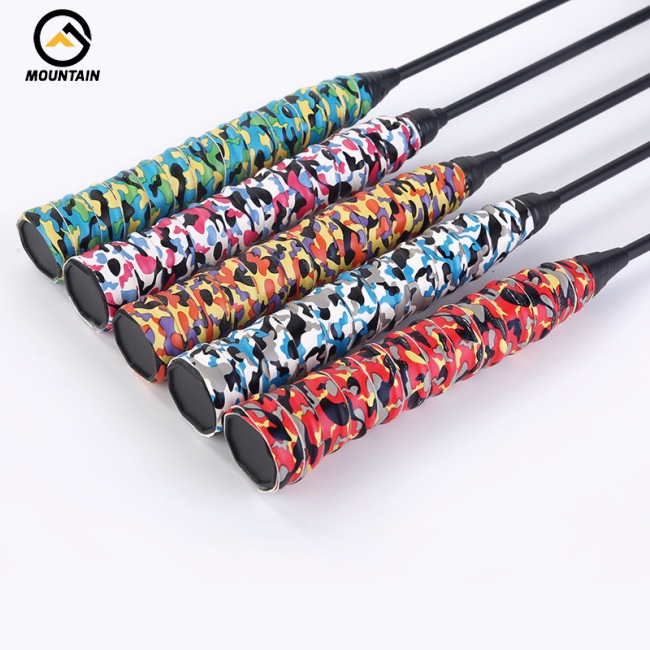 Băng Quấn Tay Cầm Vợt Cầu Lông Leo Núi Bằng Pu Họa Tiết Rằn Ri Chống Trượt Thấm Hút Mồ Hô