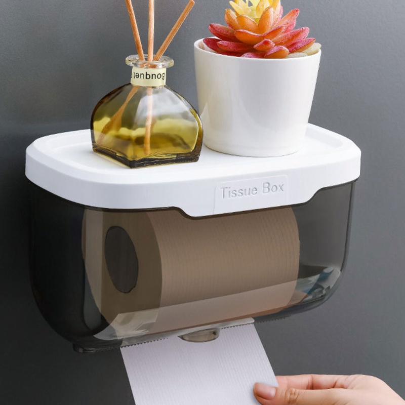 Giá Đỡ Cuộn Giấy Vệ Sinh Gắn Tường Không Cần Khoan Chống Nước