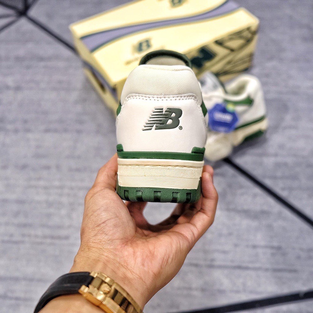 Giày New Balance 550 ‘White Green’ S.Cấp, Giày NB 550 trắng xanh nam nữ Full Bill, Box