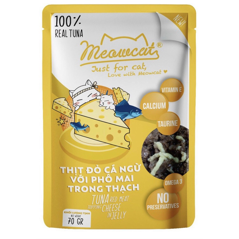 Thức ăn cho Mèo pate Meocat 70gr