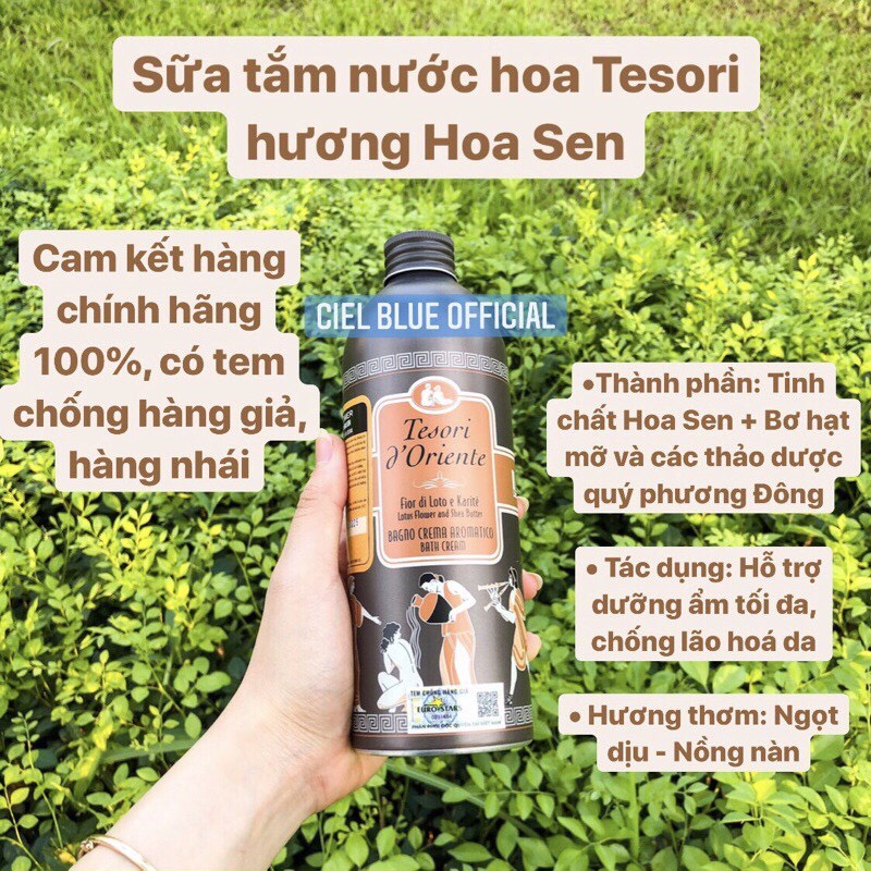 Tesori d'Oriente - Sữa tắm nước hoa Ý chính hãng 500ml hương thơm cả ngày kèm vòi | BigBuy360 - bigbuy360.vn