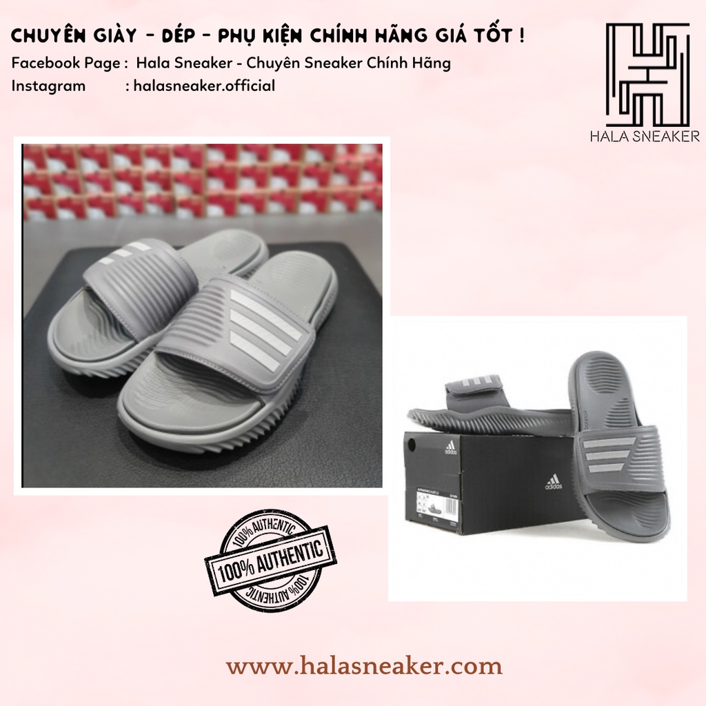 Dép Adidas Chính Hãng Alphabounce 2.0 Grey GY9419 - Authentic Slides - Hala Sneaker