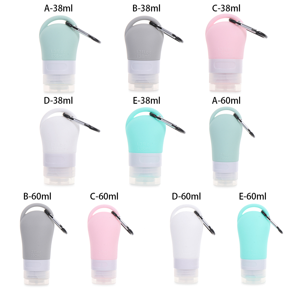 Chai Silicone Đựng Dầu Gội/Sữa Tắm Nhỏ Gọn Tiện Dụng