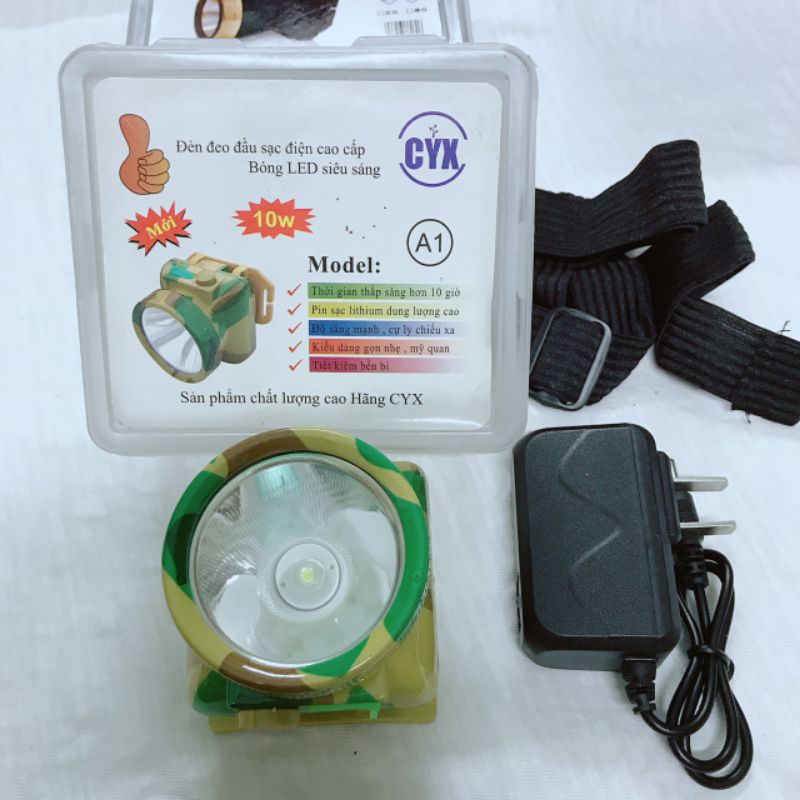 ĐÈN ĐỘI ĐẦU MÀU LÍNH SIÊU SÁNG CYX A1-2-3