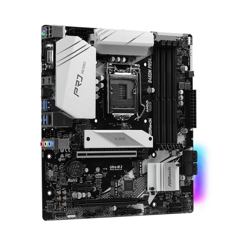 [Mã ELMS05 giảm 5% đơn 300k]Bo Mạch Chủ ASROCK B460M Pro4 NEW 100% Bảo hành 36T Chính hãng | BigBuy360 - bigbuy360.vn