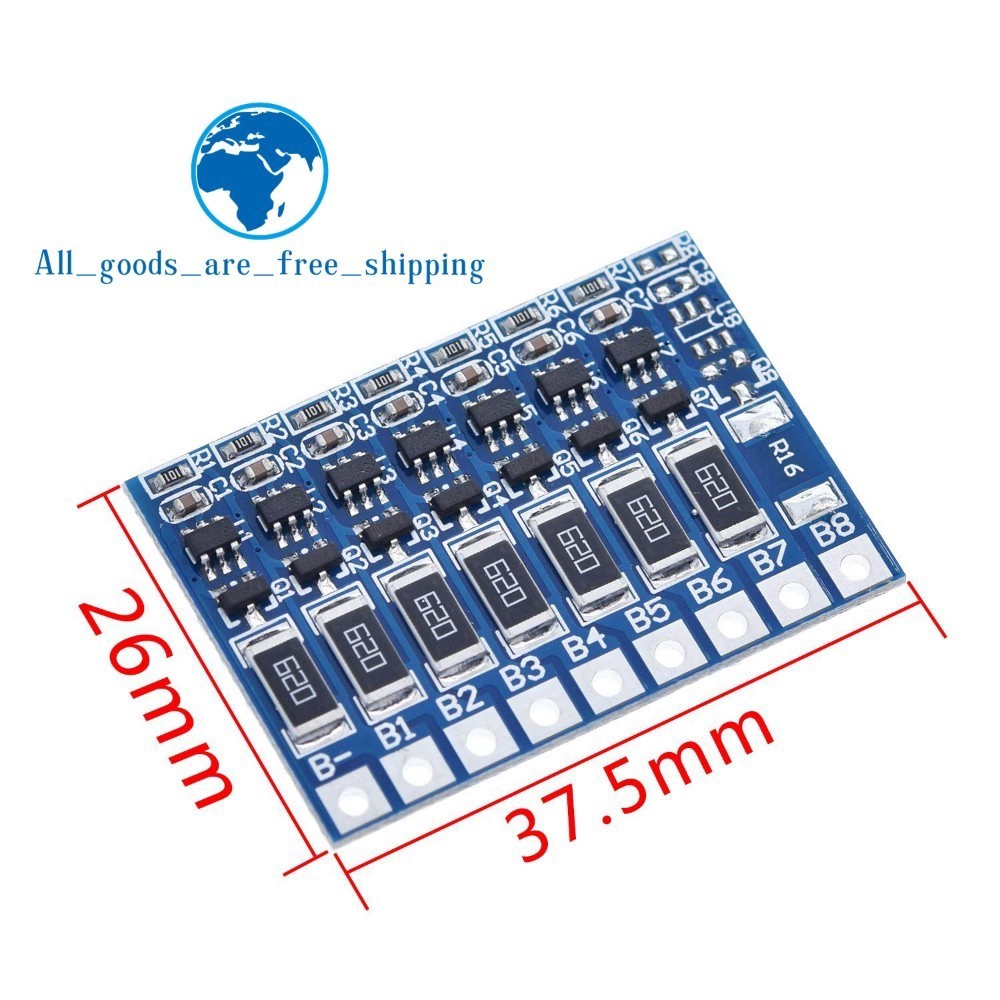 Bảng Mạch Bảo Vệ Pin Lithium Tiện Dụng 3s 4s 5s 6s 7s 8s7s 29.4v 4.2v | BigBuy360 - bigbuy360.vn