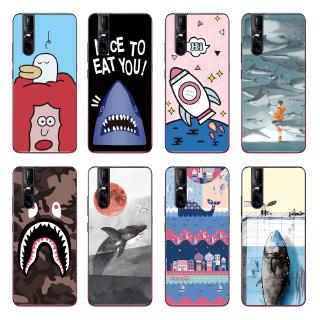 Ốp lưng TPU mềm hình cá mập dễ thương cho VIVO V15 Pro / X27 / IQOO