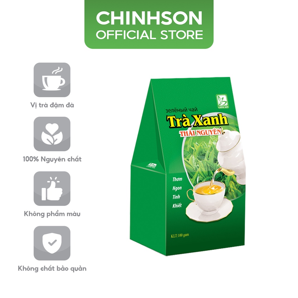 Trà Xanh Thái Nguyên Chính Sơn [Gói 100g]