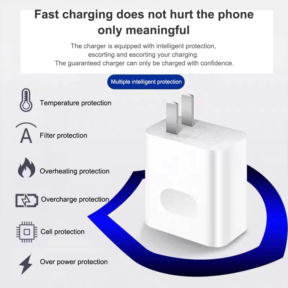 Củ Sạc Nhanh 66W 6A Cổng USB Type-C Cho Huawei oppo vivo apple
