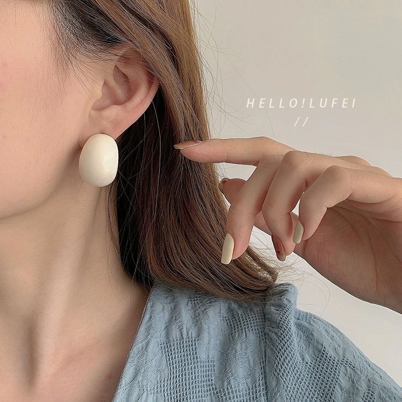 Bông Tai Mạ Bạc 925 Hình Hoa Đính Đá Đơn Giản Phong Cách Hàn Quốc