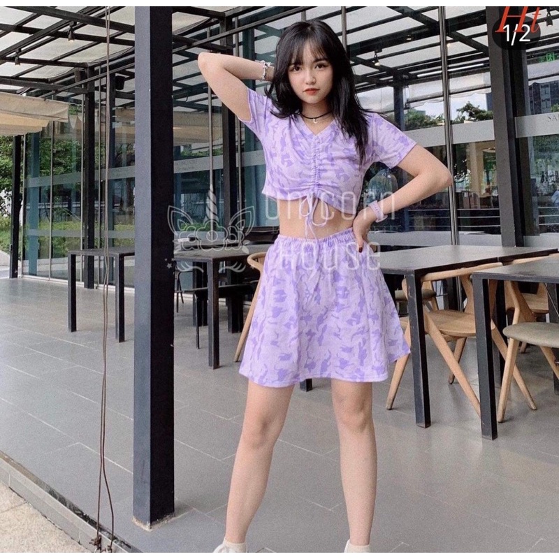 Set tím vằn rút ngực H2S867