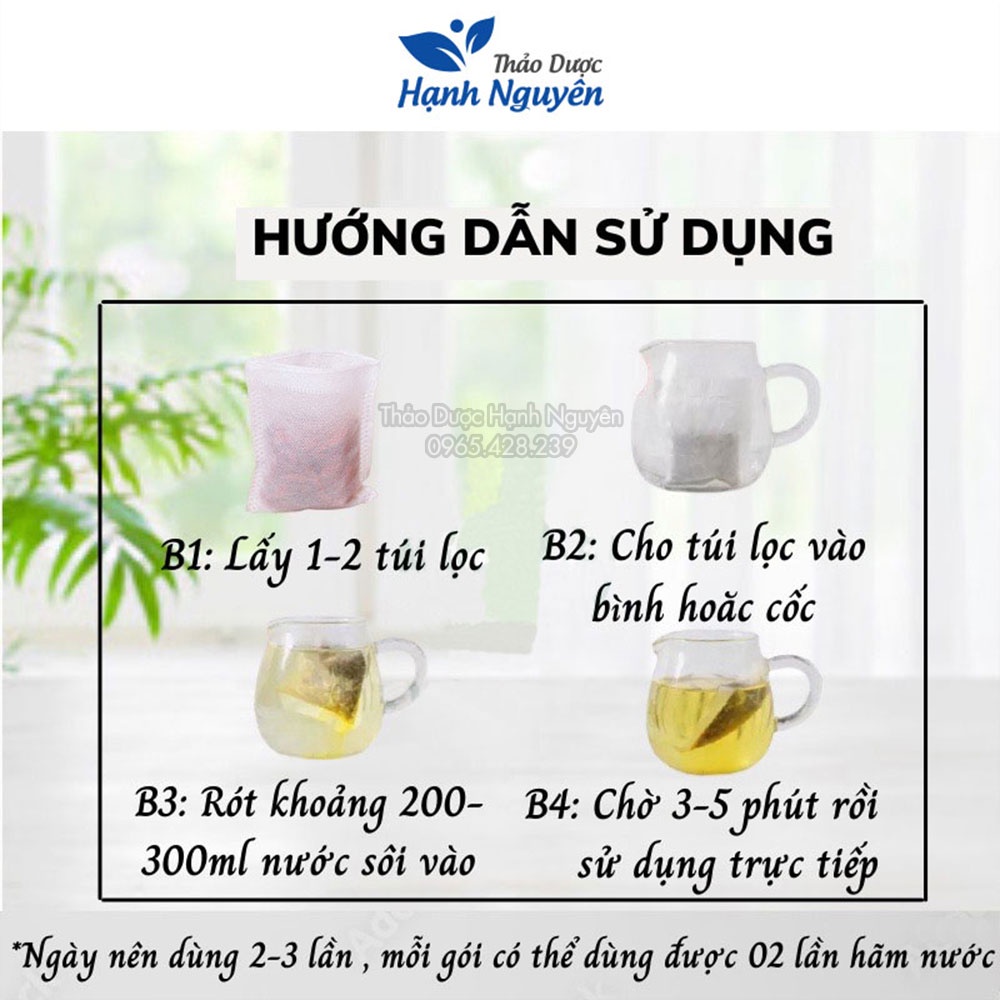 Trà cỏ ngọt túi lọc  thanh nhiệt,thải độc - Thảo dược Hạnh Nguyên