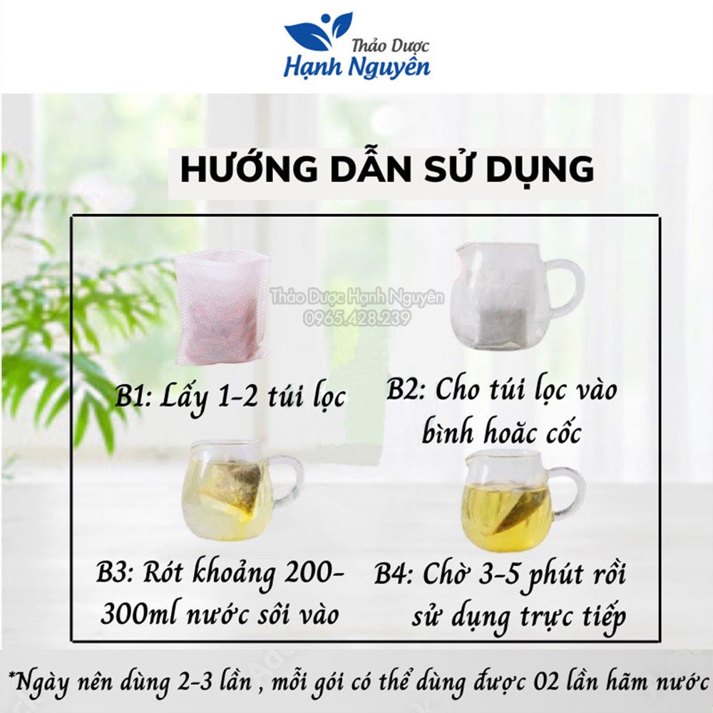 Trà hoa nhài (hoa lài) túi lọc (bịch 50 túi lọc) thanh nhiệt,giảm stress - Thảo dược Hạnh Nguyên