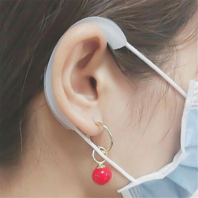 Cặp móc nối dài hỗ trợ đeo khẩu trang bằng silicon mềm chống trượt chống đau bảo vệ tai