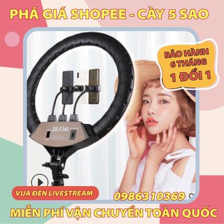 Đèn Livestream Size To 45cm Full Phụ Kiện Gồm Chân Đèn, 3 Kẹp Điện Thoại. Đèn Livestream Hỗ Trợ Livestream, Phun Xăm