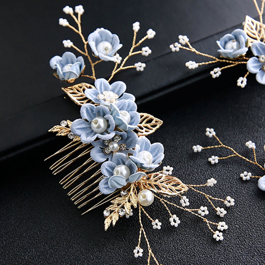 Lược cài tóc hình hoa lá xinh xắn cho nữ