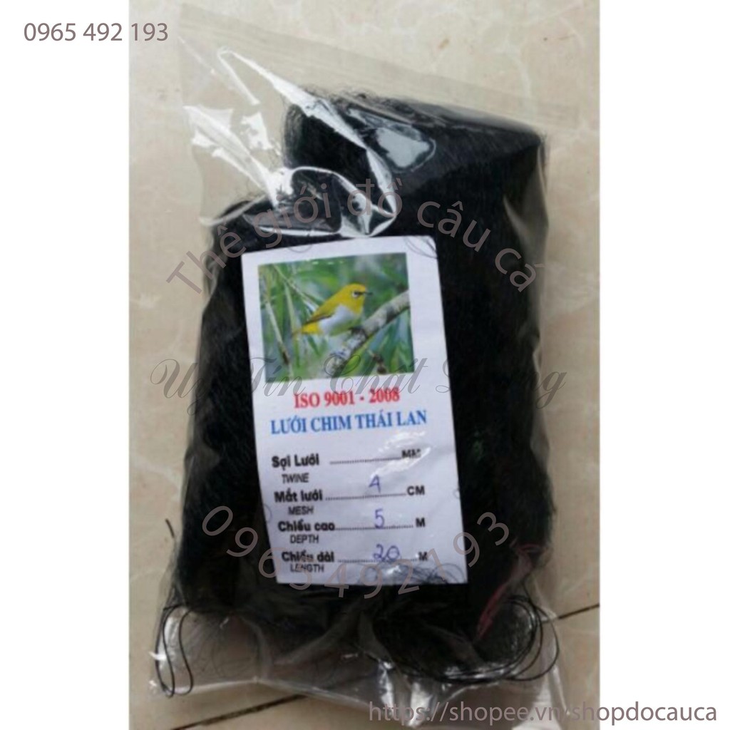 lưới chim 4cm cao 5m dài 20 bắt các loại chim ( rẻ vô địch )