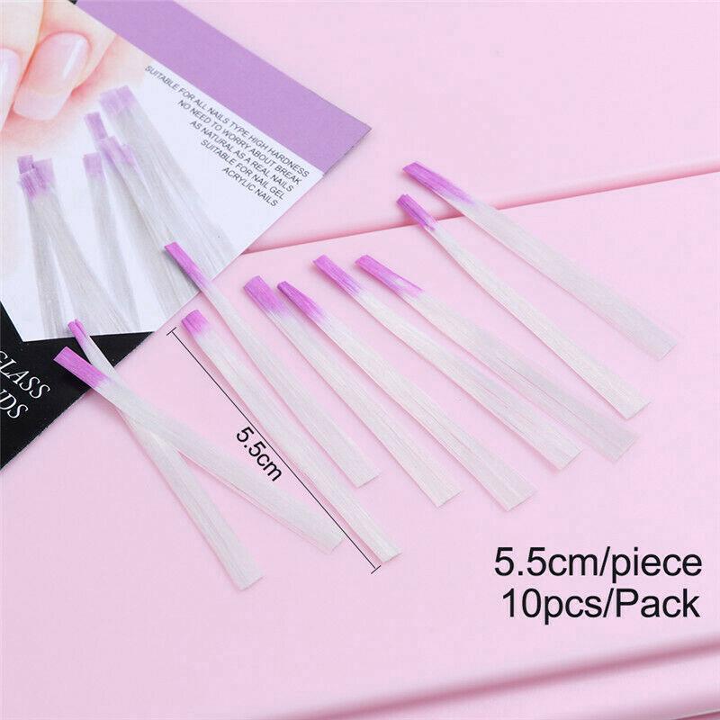 10 Tấm lụa sợi thủy tinh nối dài móng tay