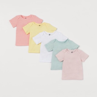 Set 5 áo phông tone pastel HM sale