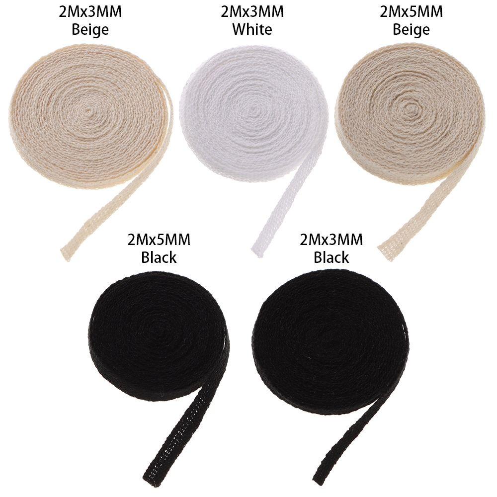 1 Cuộn Dây Cotton 2M 3mm 5mm Cho Búp Bê