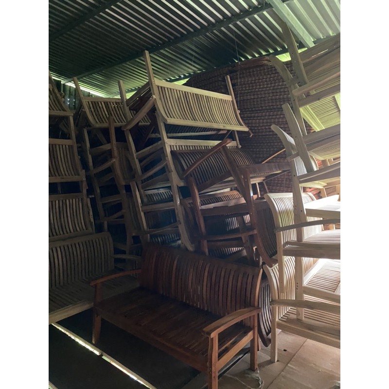 ghế băng sofa gỗ ngoài trời | BigBuy360 - bigbuy360.vn