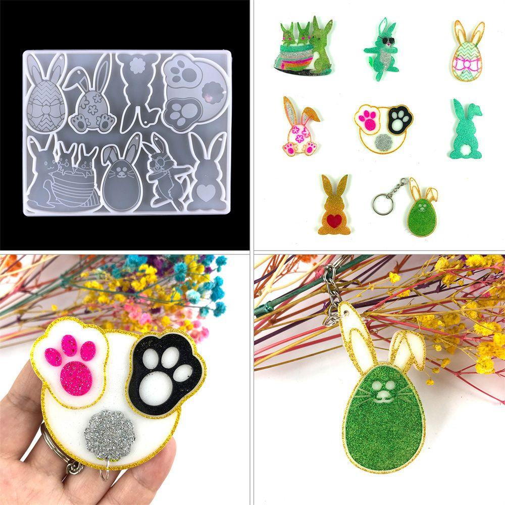 Khuôn Silicon Làm Mặt Dây Chuyền / Móc Khóa Trang Sức Thời Trang