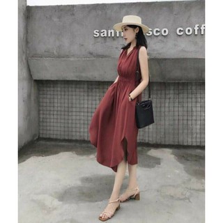 Đầm sát cánh thun eo trẻ trung