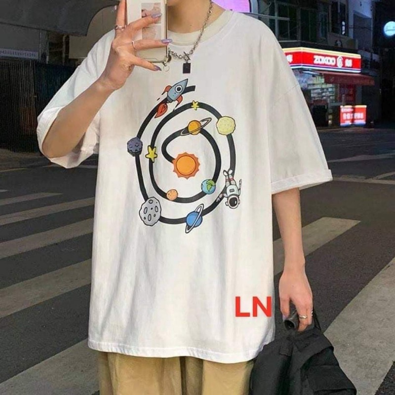 Áo phông hành tinh xoáy tròn TH6