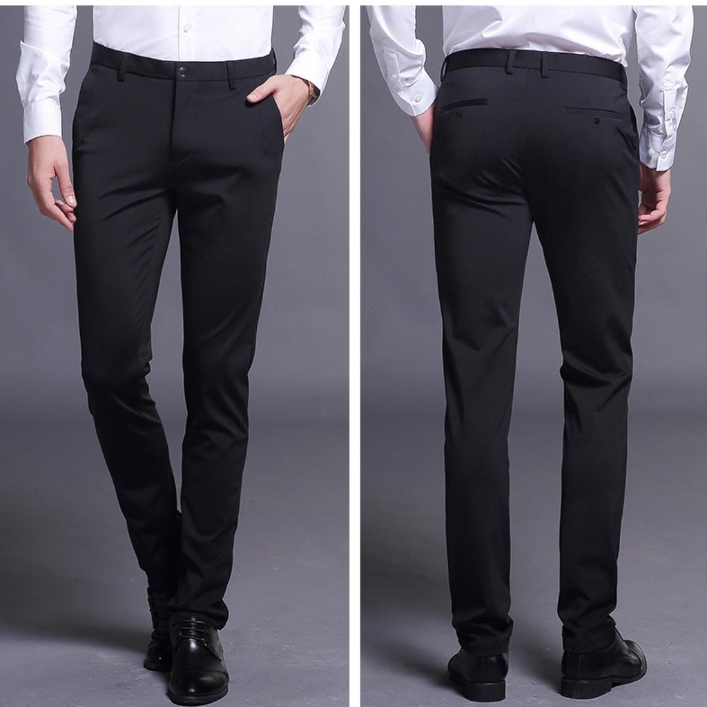 (Hàng loại 1) Quần âu nam chất lượng cao cấp màu ghi, xanh than và đen dáng body Hàn Quốc | BigBuy360 - bigbuy360.vn