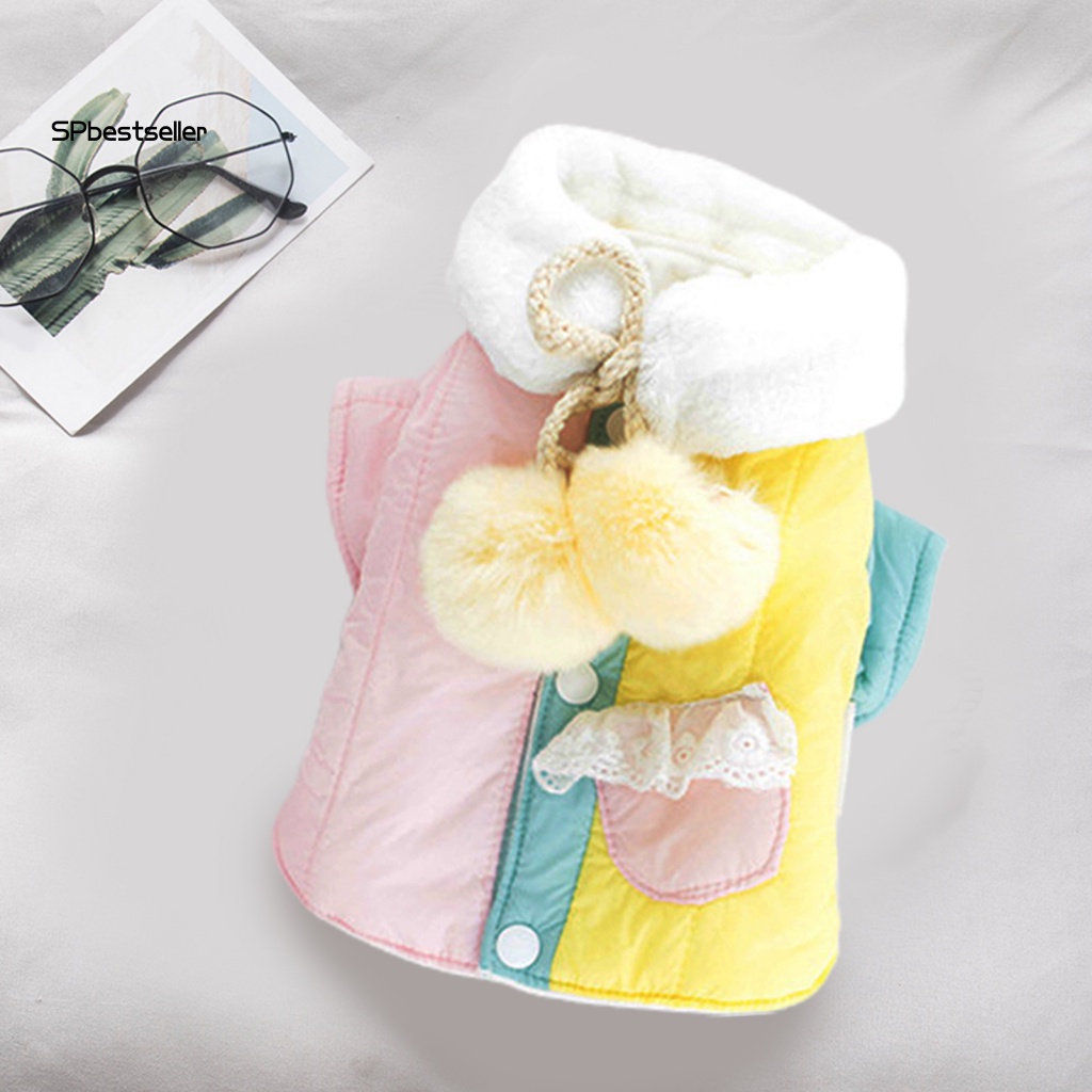 Áo Khoác Phao Mùa Đông Cài Nút Cho Thú Cưng