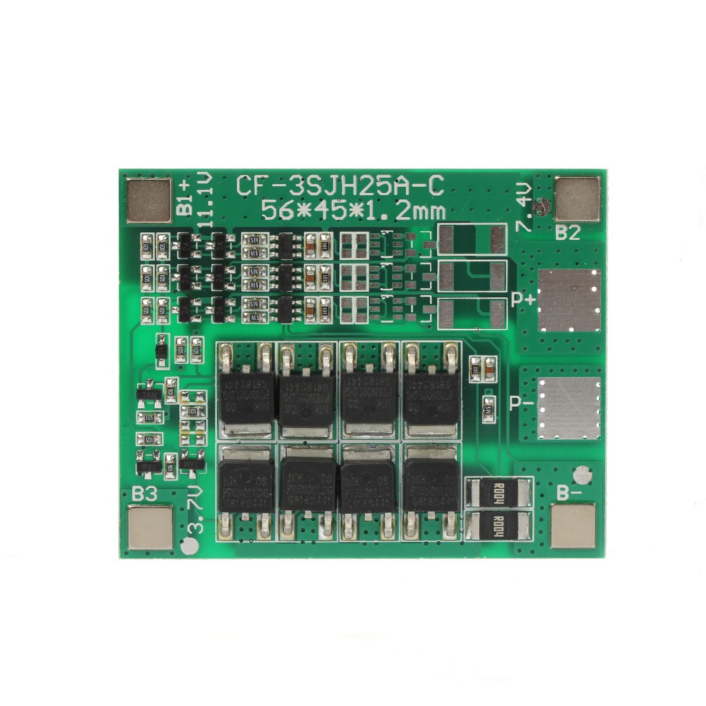 Bo mạch bảo vệ pin Lithium 25A 12V 3S Polymer Li-ion Lithium 18650