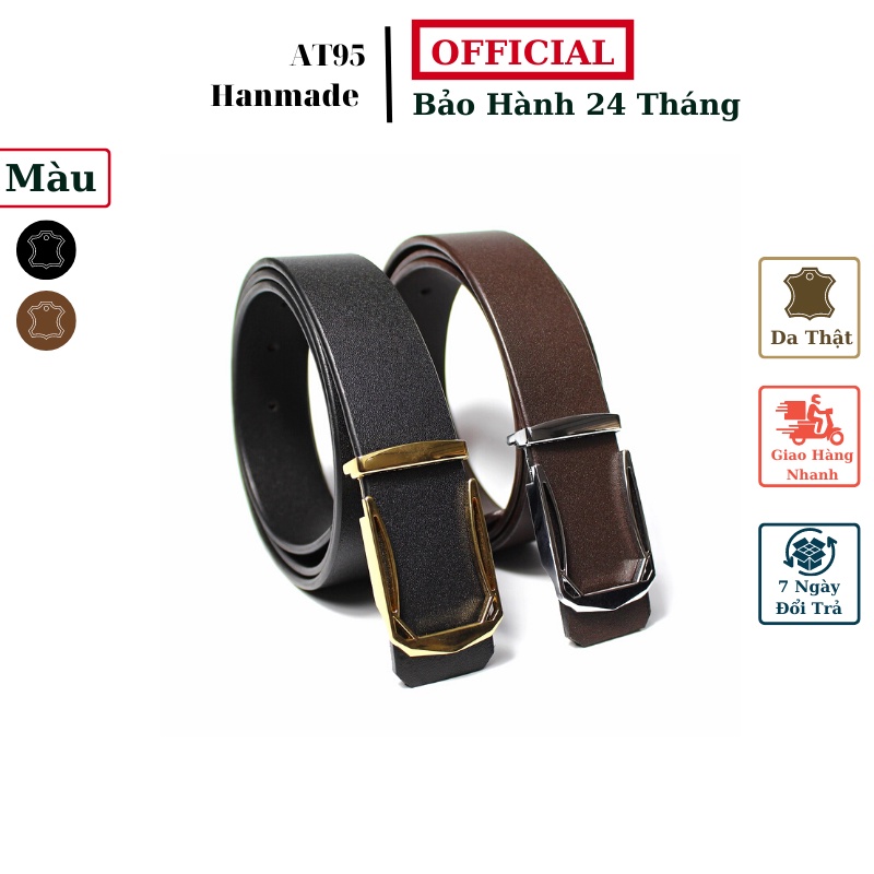 Thắt lưng nam khóa gài da bò cao cấp DN01 thương hiệu W